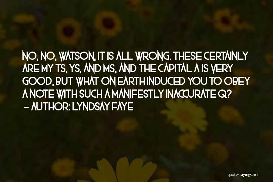 Ts'eh Quotes By Lyndsay Faye