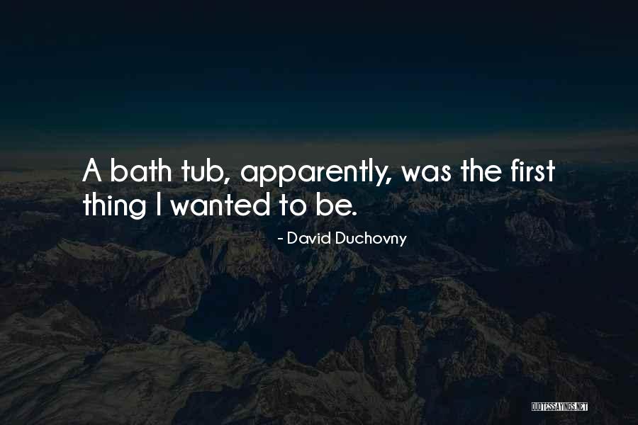 Tub Quotes By David Duchovny Tub Quotes By David Duchovny