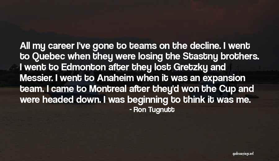 Tugnutt Hockey Quotes By Ron Tugnutt Tugnutt Hockey Quotes By Ron Tugnutt