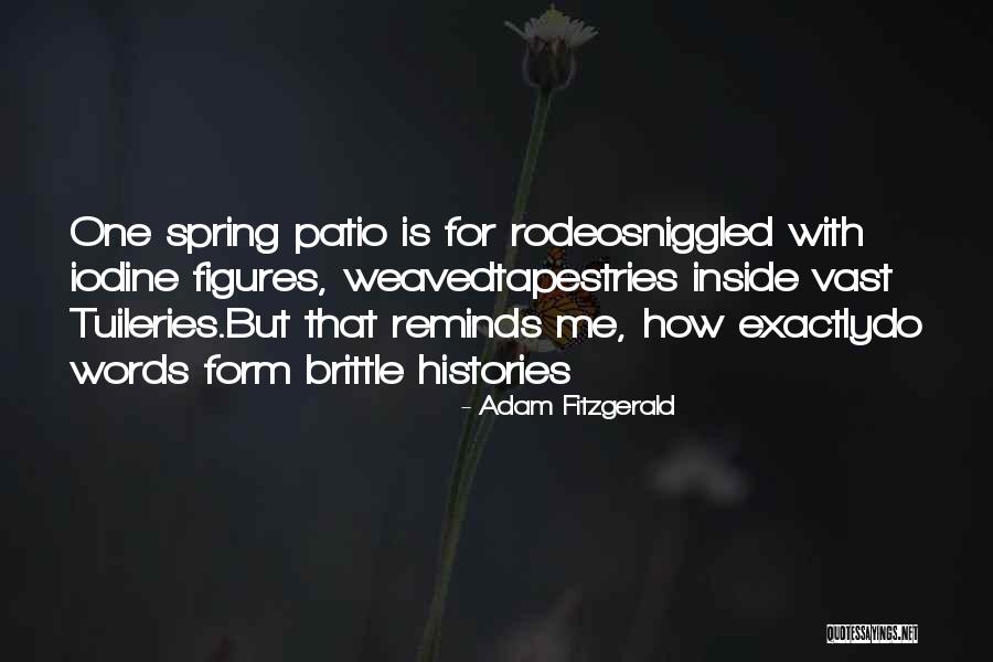 Tuileries Quotes By Adam Fitzgerald