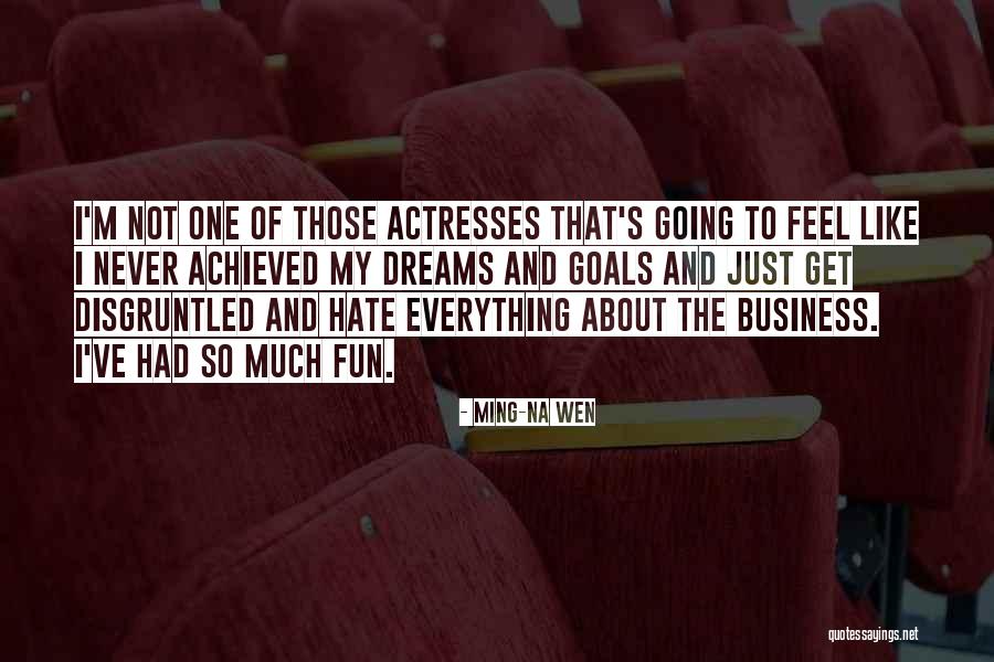 Tulgey Woods Quotes By Ming-Na Wen Tulgey Woods Quotes By Ming-Na Wen
