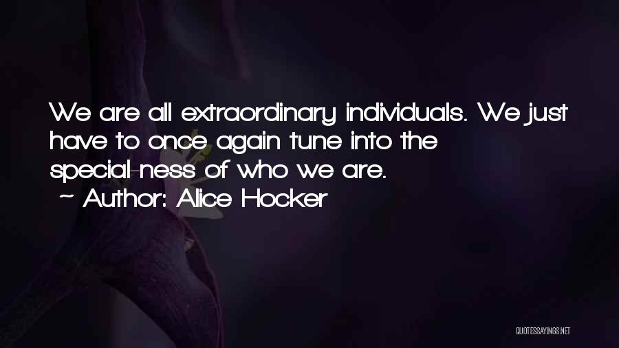 Tune Quotes By Alice Hocker