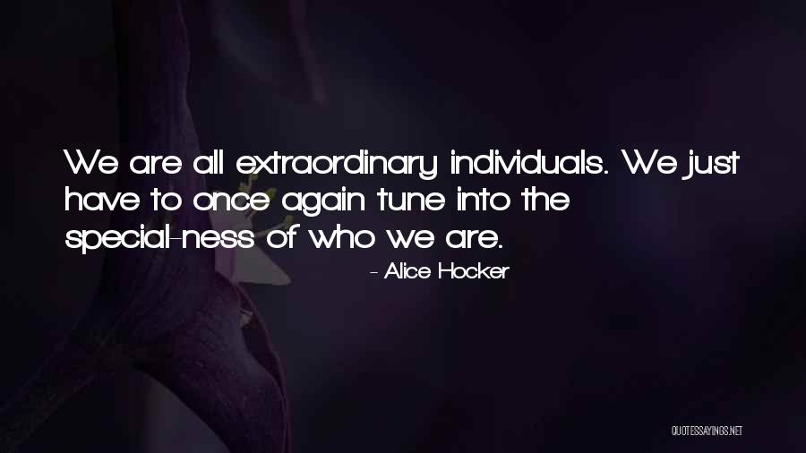 Tune Quotes By Alice Hocker