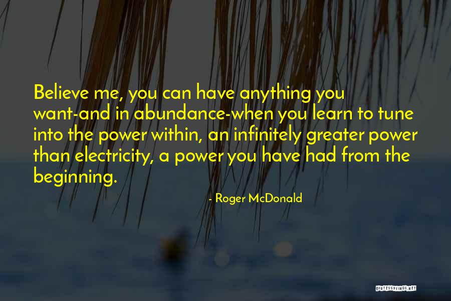 Tunes Quotes By Roger McDonald