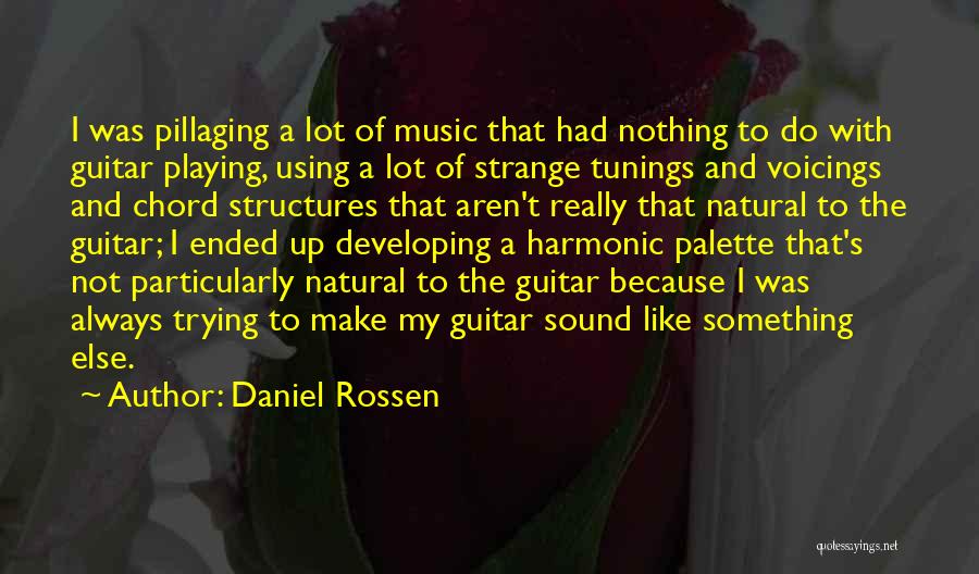Tuning A Guitar Quotes By Daniel Rossen