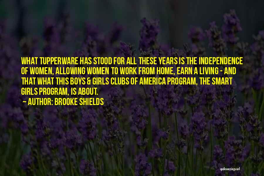 Tupperware Quotes By Brooke Shields