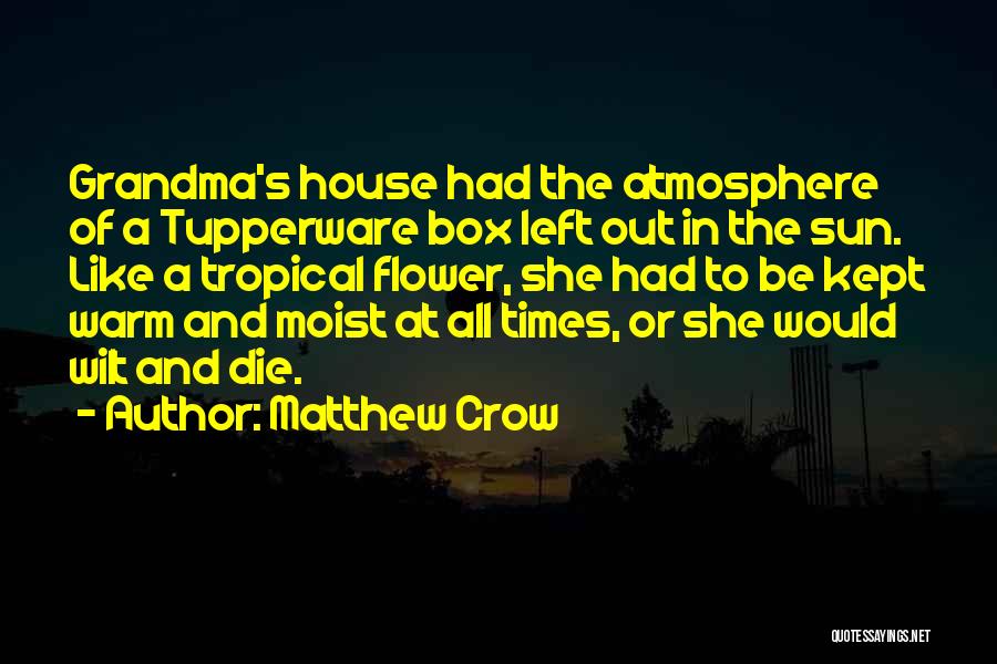Tupperware Quotes By Matthew Crow