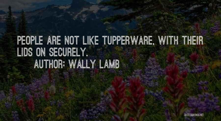 Tupperware Quotes By Wally Lamb