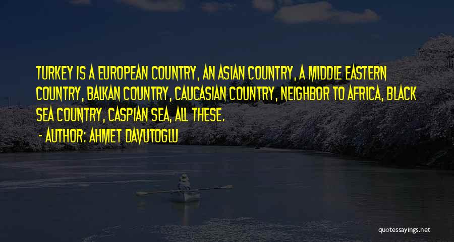 Turkey Country Quotes By Ahmet Davutoglu