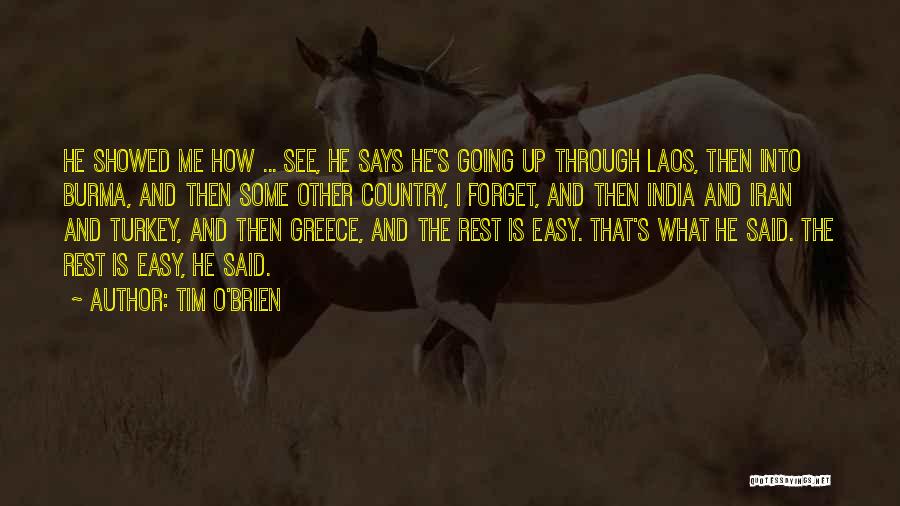 Turkey Country Quotes By Tim O'Brien