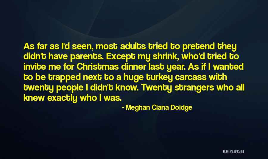 Turkey Dinner Quotes By Meghan Ciana Doidge