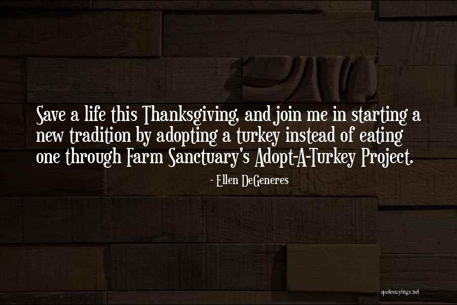 Turkey For Thanksgiving Quotes By Ellen DeGeneres Turkey For Thanksgiving Quotes By Ellen DeGeneres