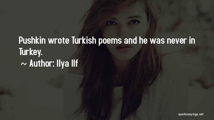 Turkish Quotes By Ilya Ilf
