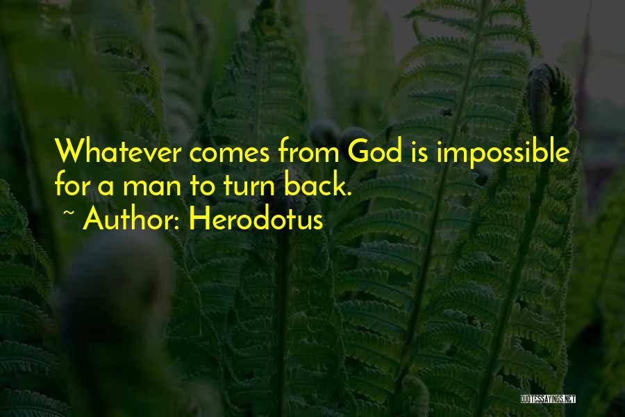 Turn Back Quotes By Herodotus