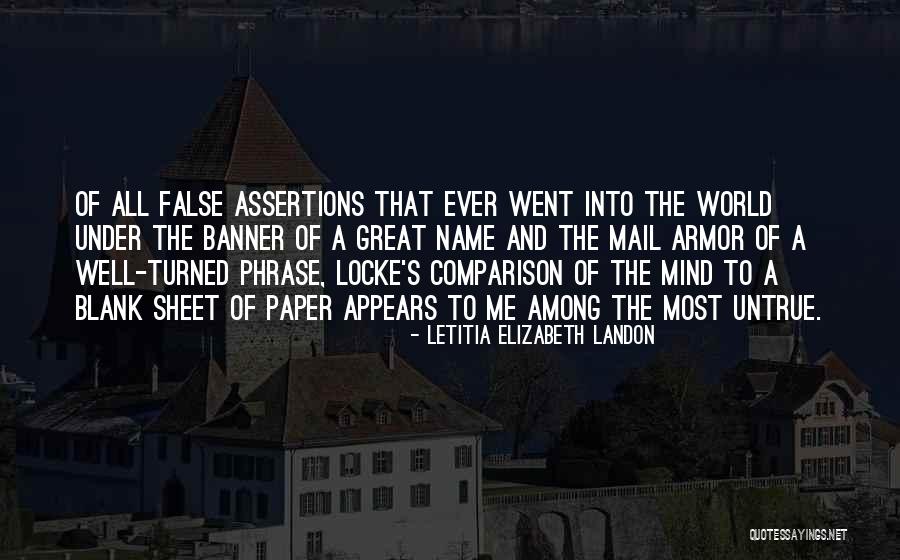 Turned Into Quotes By Letitia Elizabeth Landon Turned Into Quotes By Letitia Elizabeth Landon