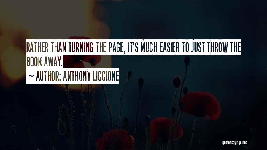 Turning A New Page Quotes By Anthony Liccione