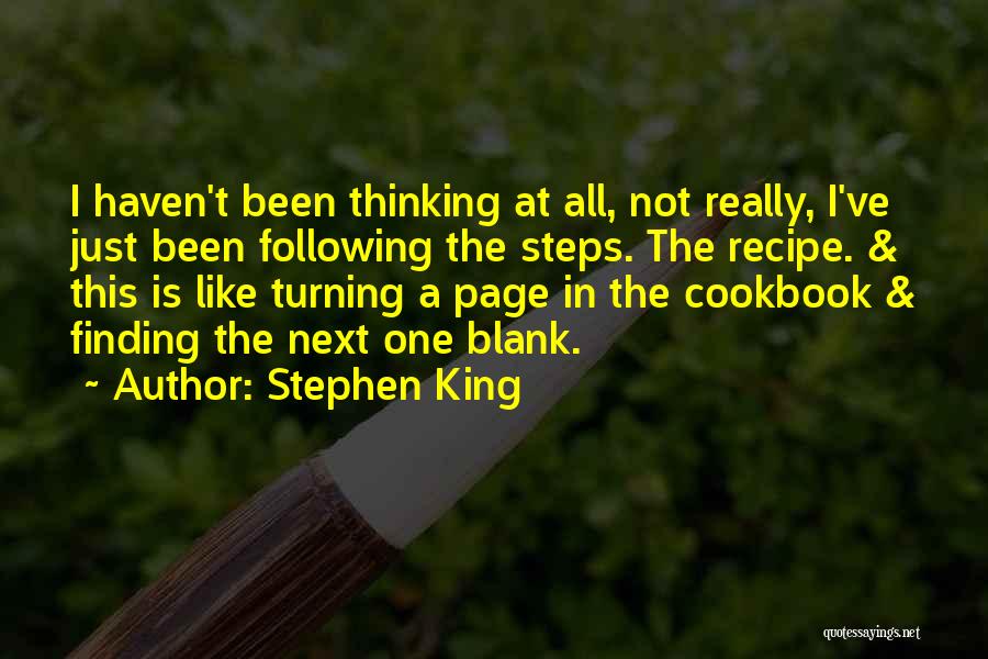 Turning Page Quotes By Stephen King