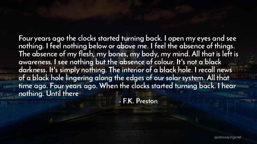 Turning Your Back On Life Quotes By F.K. Preston