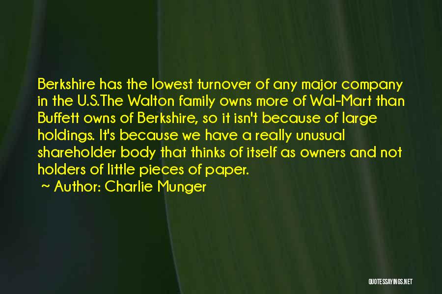 Turnover Quotes By Charlie Munger