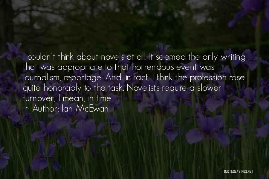 Turnover Quotes By Ian McEwan