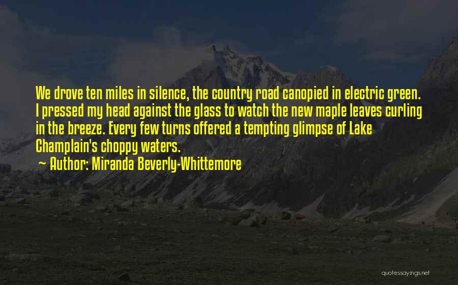 Turns In The Road Quotes By Miranda Beverly-Whittemore