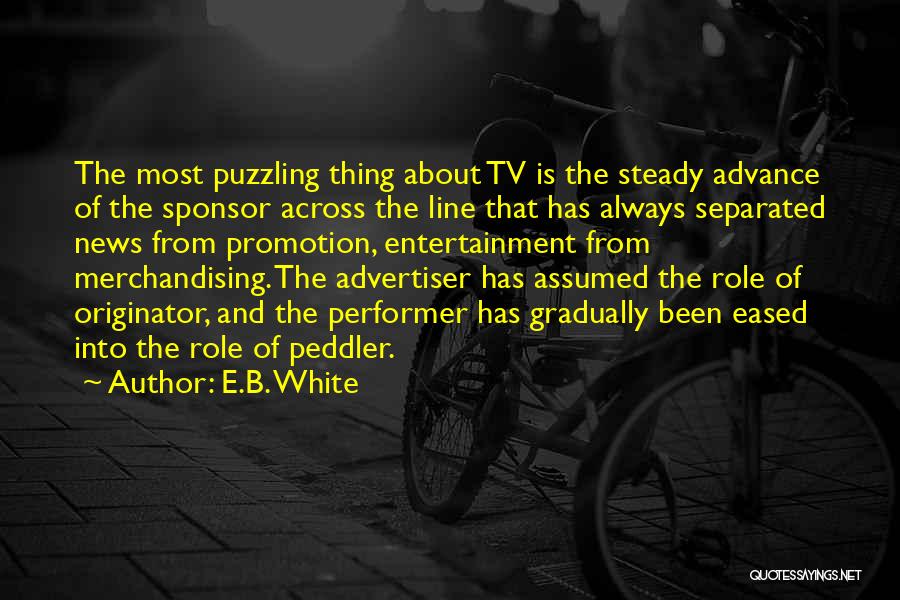 Tv Entertainment Quotes By E.B. White