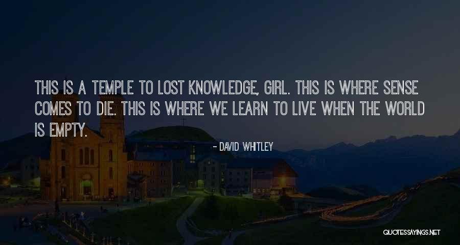 Tv Show Emergency Quotes By David Whitley