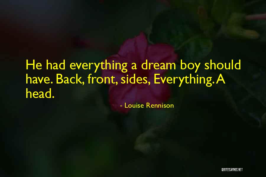 Tvaing Quotes By Louise Rennison Tvaing Quotes By Louise Rennison