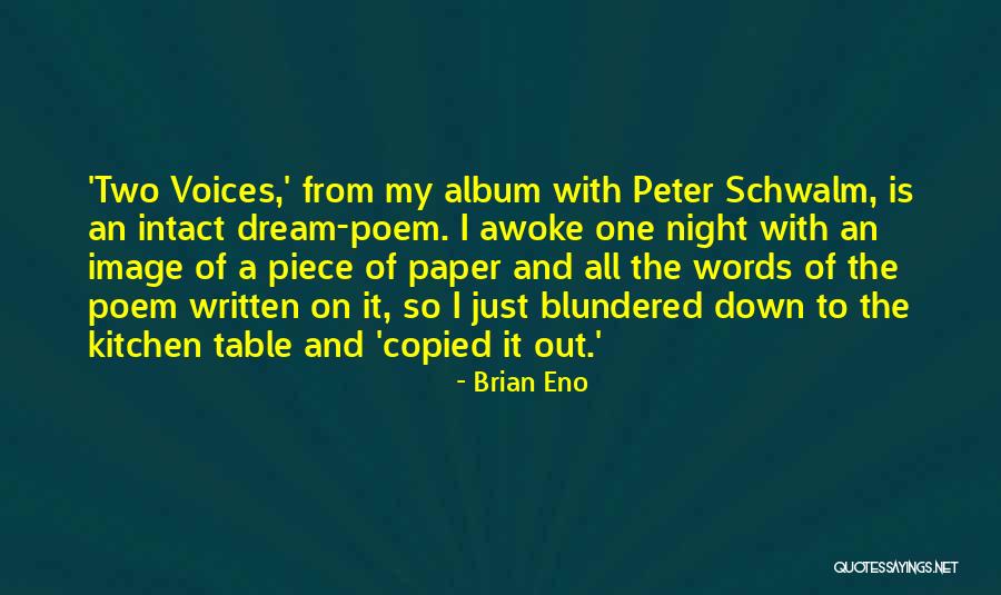 Twarowski Obituary Quotes By Brian Eno Twarowski Obituary Quotes By Brian Eno