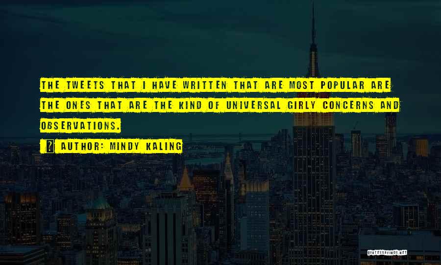 Tweets Quotes By Mindy Kaling