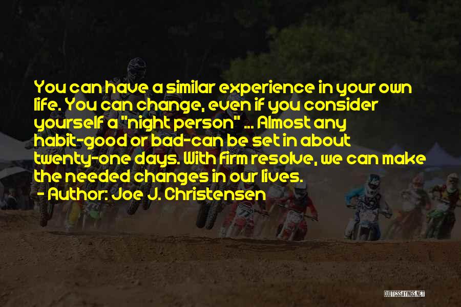 Twenties Life Quotes By Joe J. Christensen