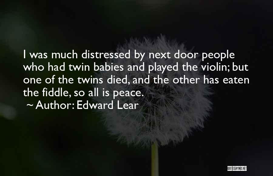 Twin Babies Quotes By Edward Lear