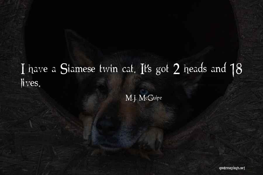 Twin Humor Quotes By M.J. McGuire Twin Humor Quotes By M.J. McGuire