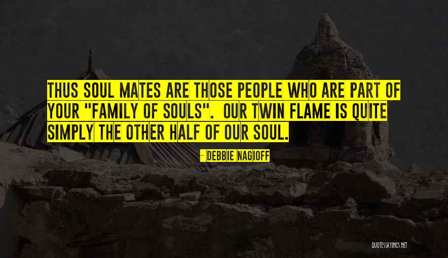 Twin Soul Mates Quotes By Debbie Nagioff