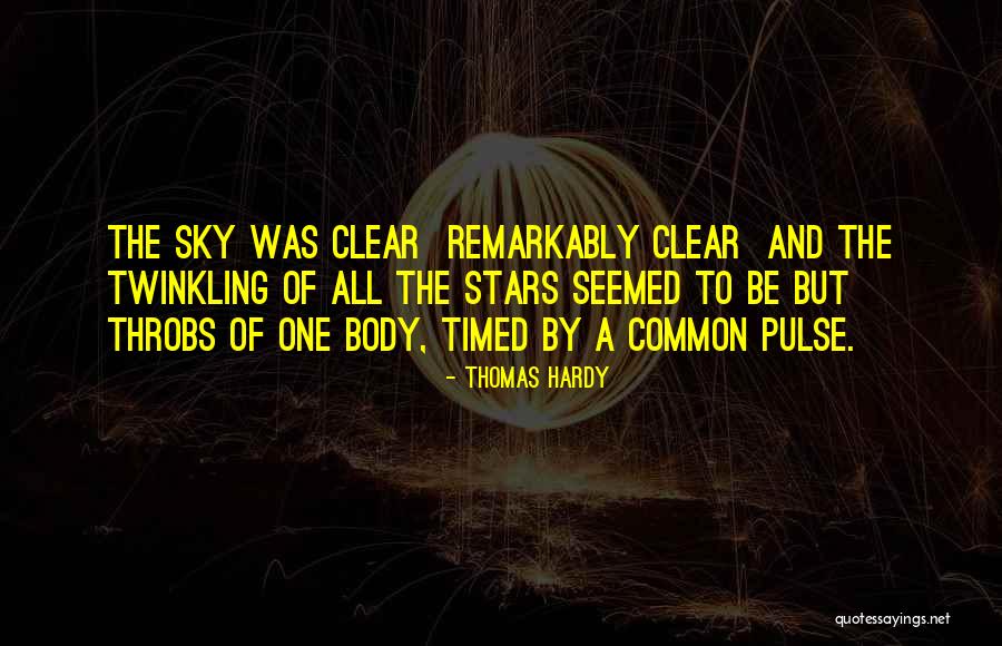 Twinkling Stars Quotes By Thomas Hardy