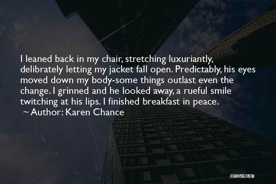 Twitching Quotes By Karen Chance