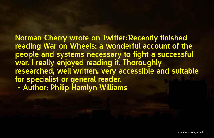 Twitter Account For Quotes By Philip Hamlyn Williams