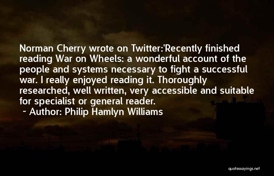 Twitter Account Quotes By Philip Hamlyn Williams