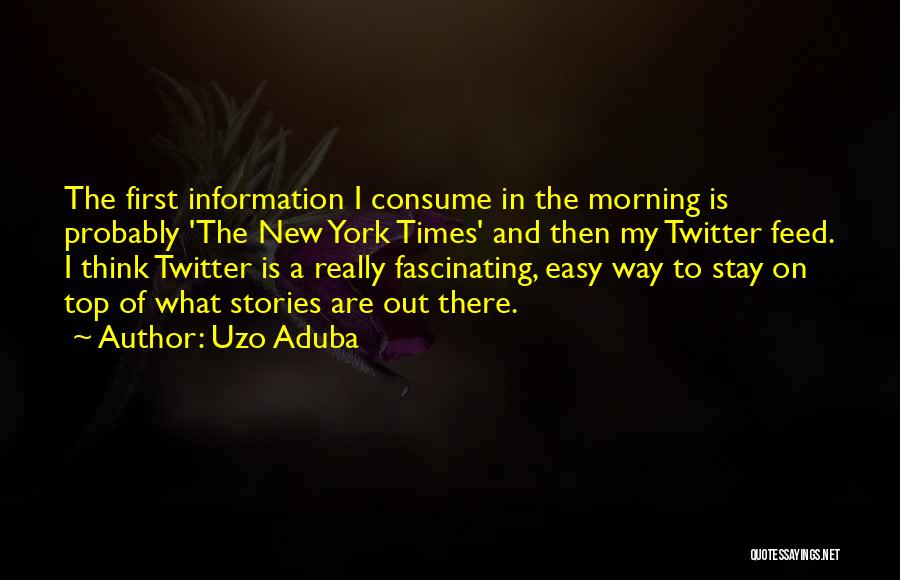 Twitter Top Quotes By Uzo Aduba