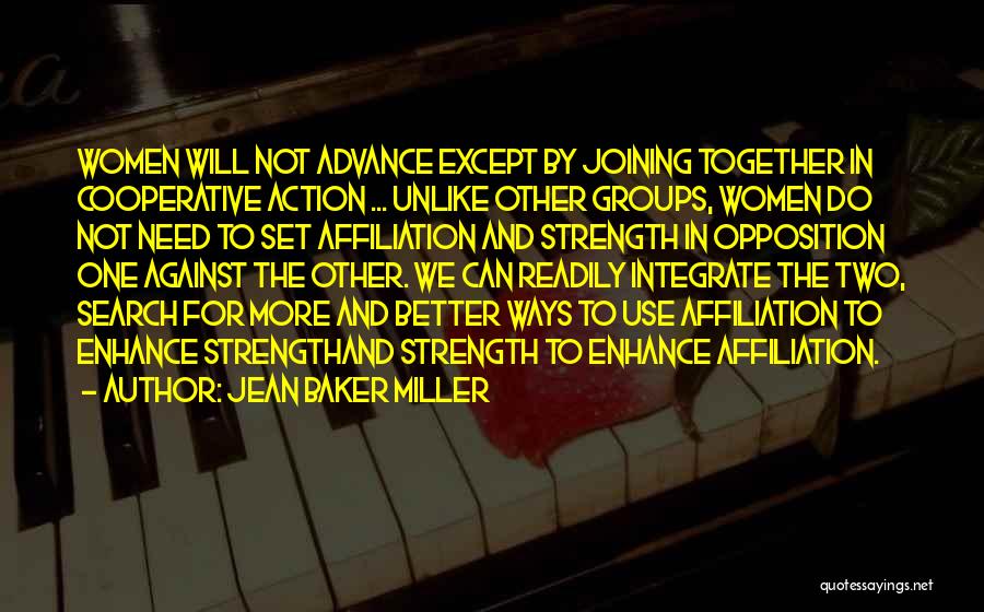 Two Against One Quotes By Jean Baker Miller