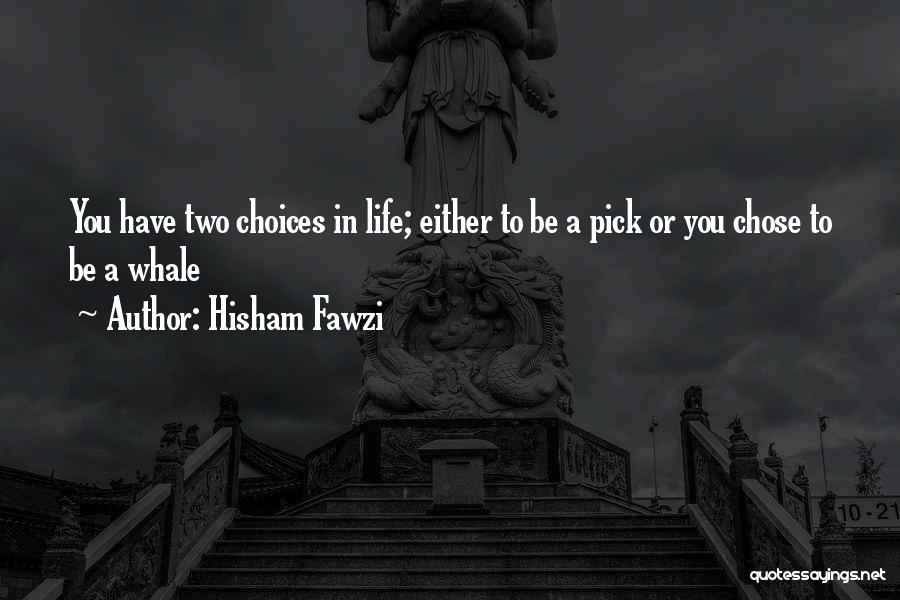 Two Choices In Life Quotes By Hisham Fawzi
