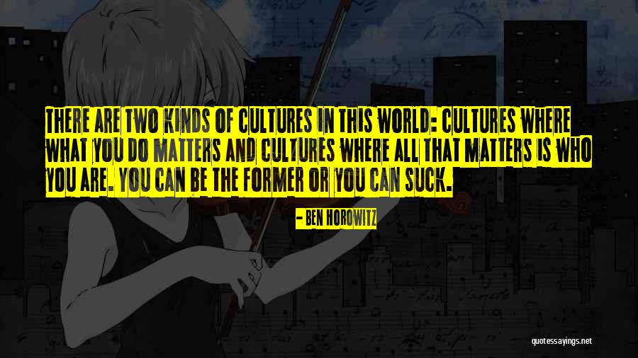 Two Cultures Quotes By Ben Horowitz Two Cultures Quotes By Ben Horowitz