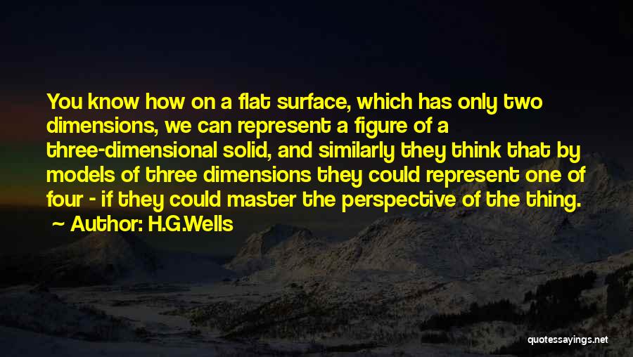 Two Dimensional Quotes By H.G.Wells