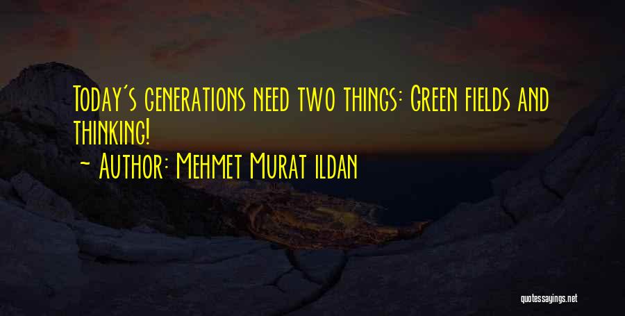 Two Generations Quotes By Mehmet Murat Ildan