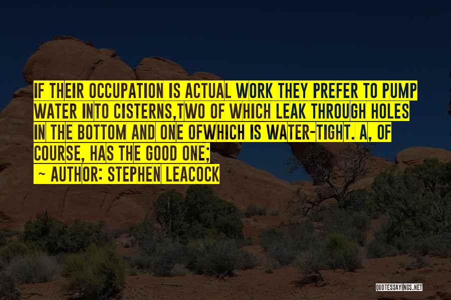 Two Good Quotes By Stephen Leacock