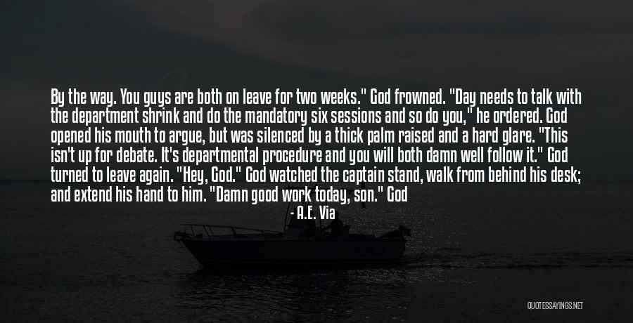 Two Guys Quotes By A.E. Via Two Guys Quotes By A.E. Via