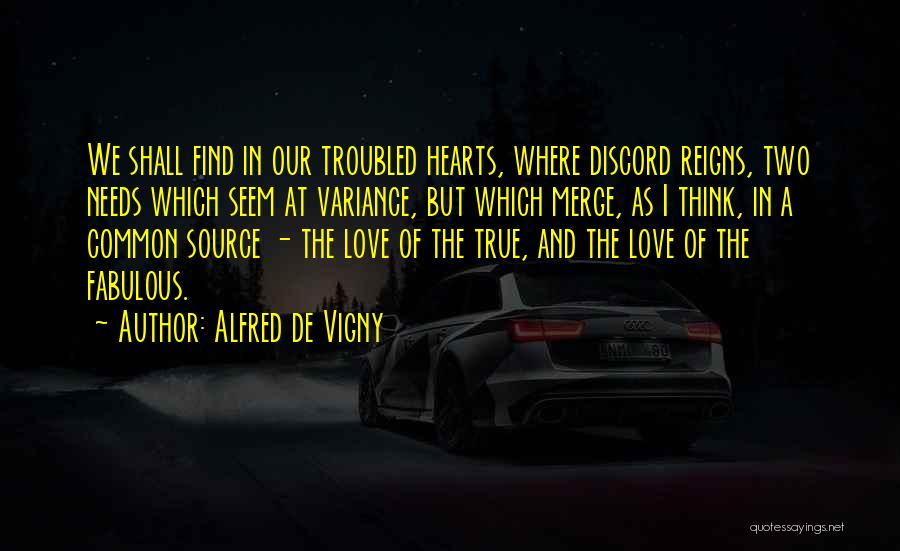 Two Hearts Love Quotes By Alfred De Vigny