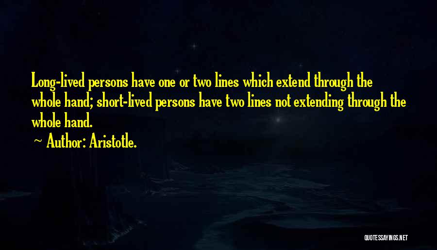 Two Lines Quotes By Aristotle.