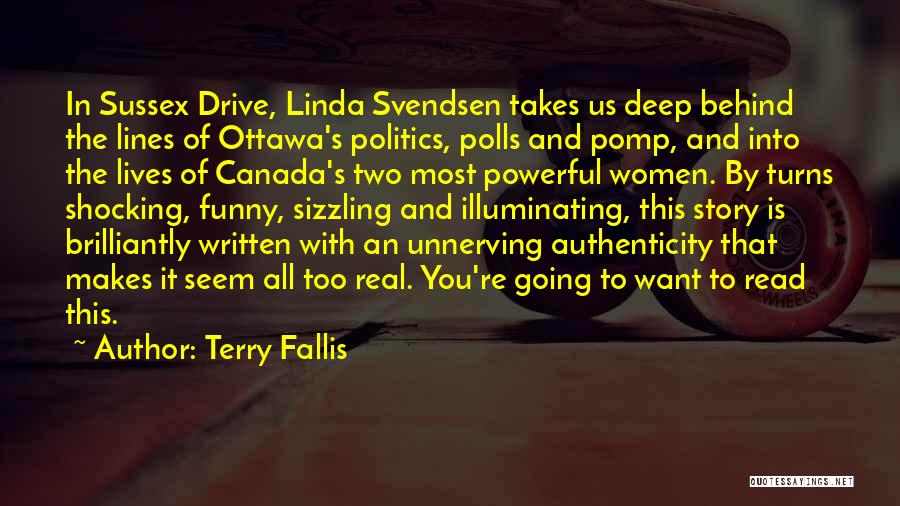 Two Lines Quotes By Terry Fallis