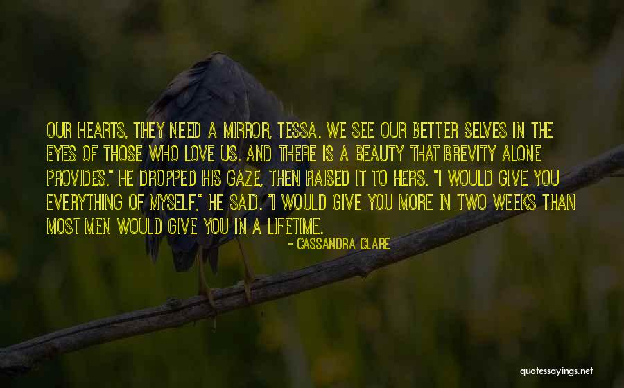 Two Men Love Quotes By Cassandra Clare Two Men Love Quotes By Cassandra Clare